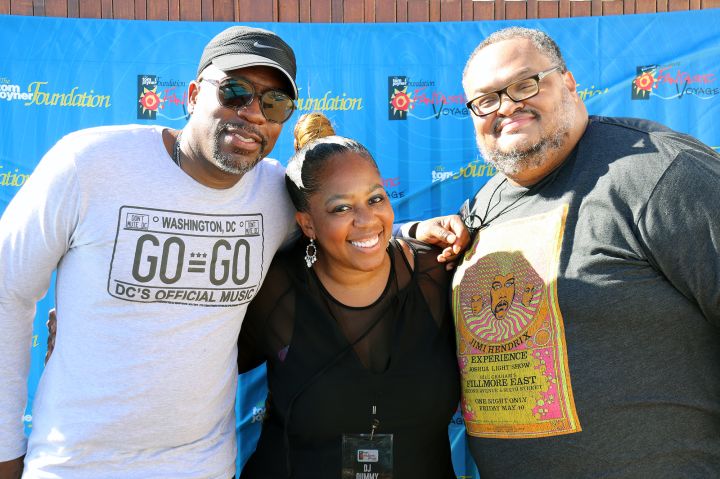 GoGo Day Party: Huggy Lowdown and Chris Paul at The Tom Joyner Foundation Fantastic Voyage 20 in 2021